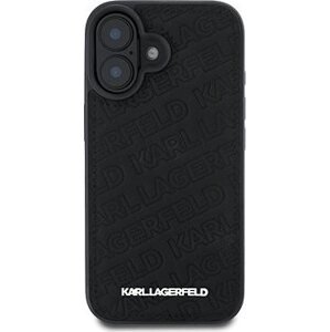Karl Lagerfeld PU Quilted Pattern Zadný Kryt na iPhone 16 Pro Max Black