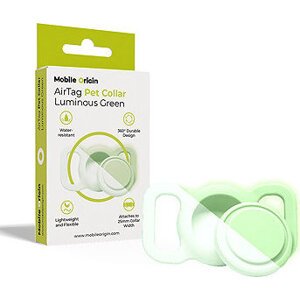 Mobile Origin AirTag Pet Collar Luminous Green