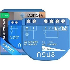 Nous B1T WiFi Tasmota spínací modul (1 kanál, bez merania spotreby, ESP32)
