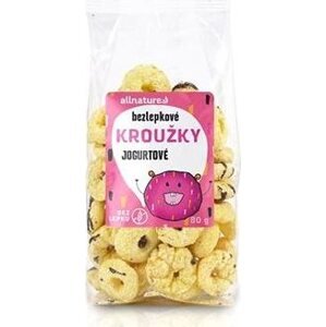 Allnature bezlepkové krúžky jogurtové 80 g