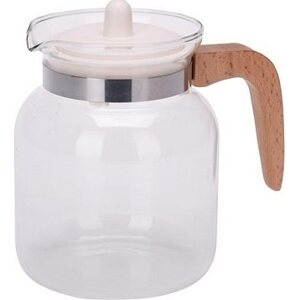 Koopman Sklenená kanvica s bielym sitkom 1,5 l